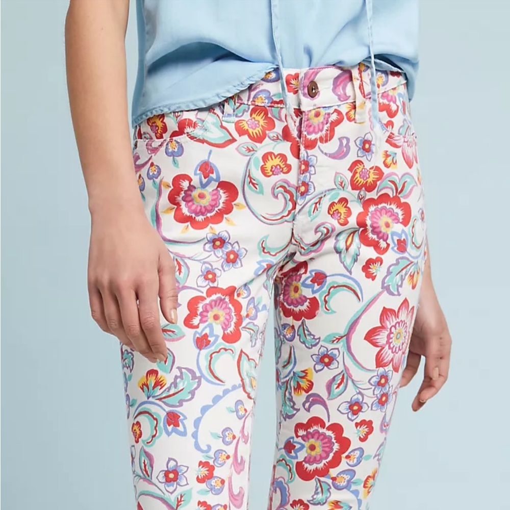Anthropologie’s Pilcro Floral Skinny Jeans NWT